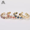 Crystal Gemstone Band Adjustable Rings